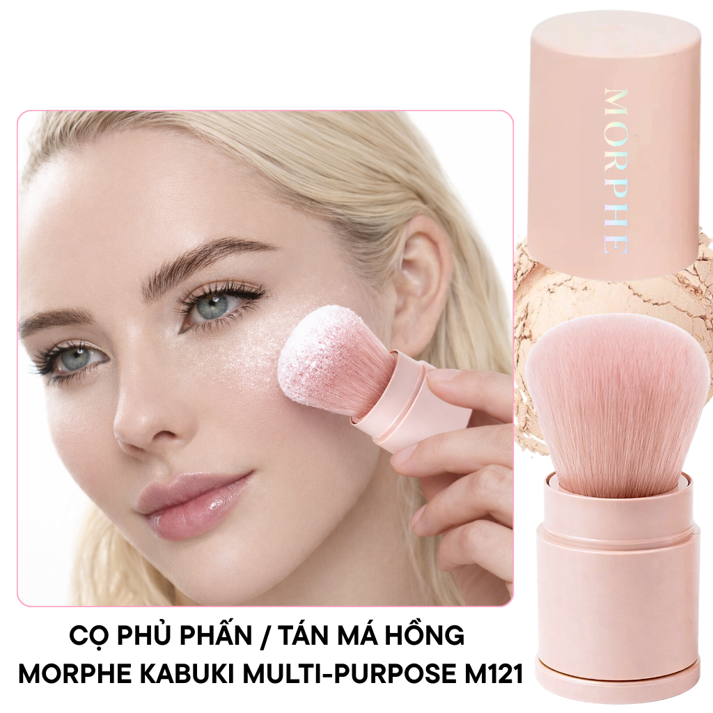 Cọ Phủ Phấn Và Tán Má Hồng Đa Năng Morphe Kabuki Multi-Purpose M121